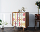 Комод в Скандинавском стиле "Бруни (Bruni) принт" на три ящика арт BR07P №3