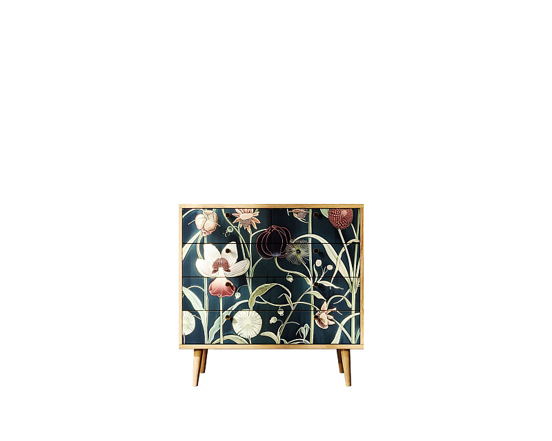 Комод "Berber" пять ящиков арт BB36/Print_54