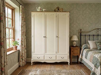 Шкаф "Леонтина (Leontina)" для одежды трехстворчатый с ящиками арт ST9327KR/3