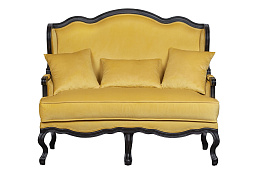 Двухместный дизайнерский диван Brody Double yellow в Москве