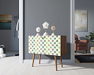 Комод на высоких ножках "Berber" малый принт 24 арт BB13/Print_24 №4
