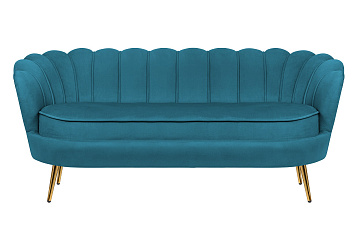 Диван ракушка для гостиниц Pearl Triple Marine Velvet