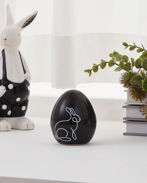 427908 Фигурка Яйцо GOPENG ?60, H80 фарфор, черный, белый в Москве 427908 Фигурка Яйцо GOPENG ?60, H80 фарфор, черный, белый