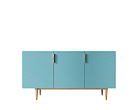 Комод с тремя дверками "Line" LN02/GR1/blue №0