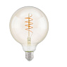 Лампа светодиодная филаментная " Спираль"  G125, 4W (E27), L170, 2200K, 260lm, янтарь