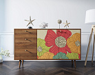 Комод "Berber" с двумя дверками и ящиками 5 принт арт BB05/Print_05 №5