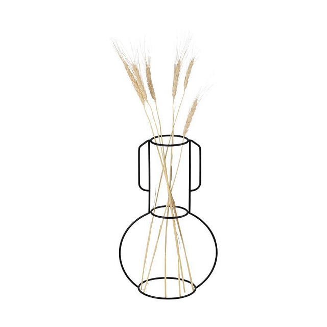 421394 Ваза декоративная, комплект из 3х штук BELLSHILL, металл, черный в Москве 421394 Ваза декоративная, комплект из 3х штук BELLSHILL, металл, черный