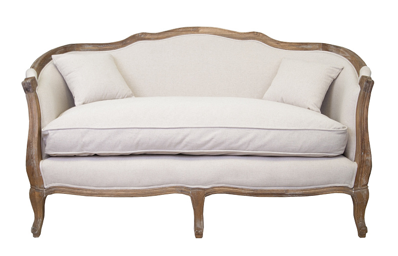 Дизайнерский двухместный диван ампир Darcy 2 бежевый