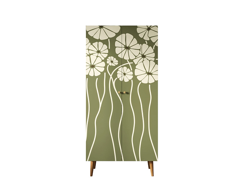 Шкаф малый двухстворчатый "Berber" принт 53 арт BB08/Print_53