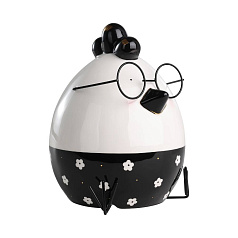 427919 Фигурка Цыпленок LANDJUT ?185, H215 керамика, черный, белый