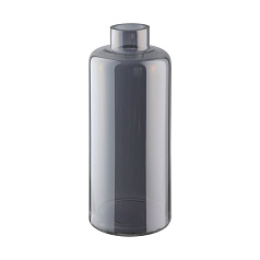 421383 Ваза декоративная NABAS, H400, ?150, стекло, черный зеркальный