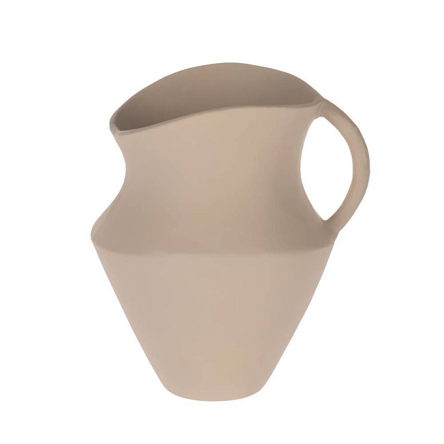 421153 Ваза декоративная CANTILAN, L195, B160, H215, алюминий, кремовый в Москве 421153 Ваза декоративная CANTILAN, L195, B160, H215, алюминий, кремовый