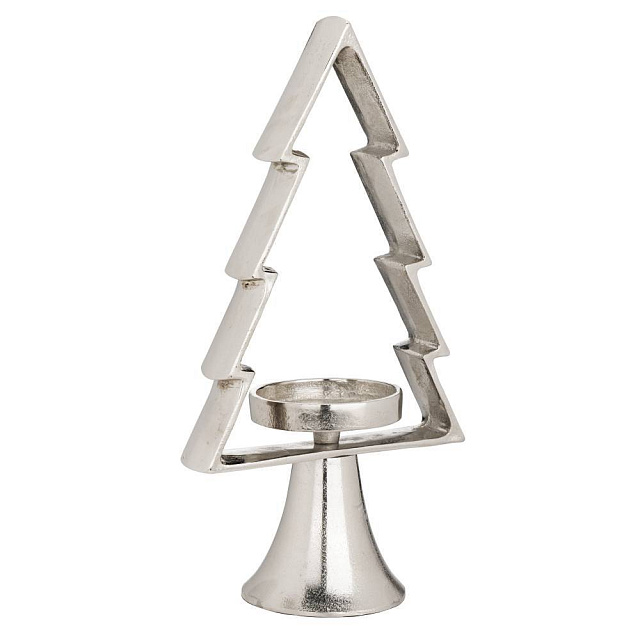 422432 Подсвечник рождественский MUKAYLE, алюминий/хром, 340х95х170 мм в Москве 422432 Подсвечник рождественский MUKAYLE, алюминий/хром, 340х95х170 мм