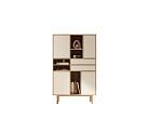 Комод высокий с дверками и ящиками "Alice" арт ALC07 №0