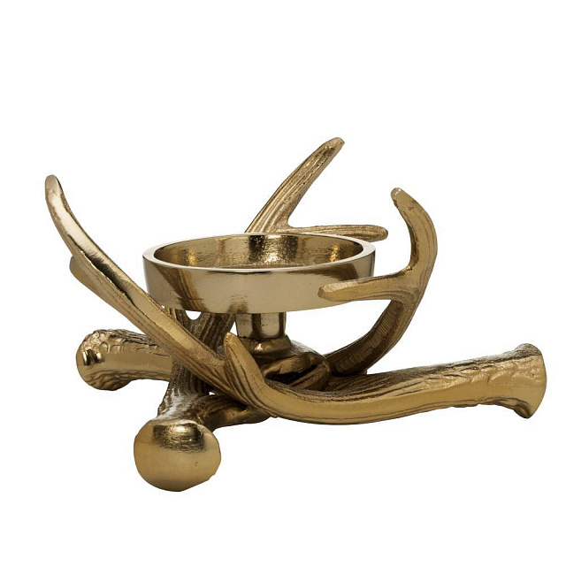 422238 Подсвечник SELISING, L200, B200, H100, алюминий, цвет золотой в Москве 422238 Подсвечник SELISING, L200, B200, H100, алюминий, цвет золотой