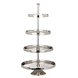 427647 Блюдо-этажерка декоративное BABIRIK H700 алюминий, хром №0