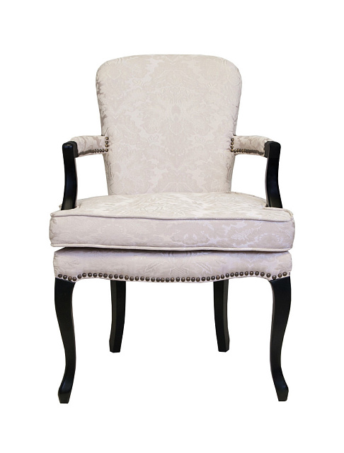 Мягкое полукресло с подлокотниками Anver Beige and Black в Москве Мягкое полукресло с подлокотниками Anver Beige and Black