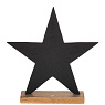 427107 Статуэтка Звезда BALIGUIAN, L255, B60, H270, алюминий, дерево, натуральный, черный