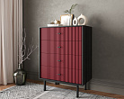 Комод вертикальный с четырьмя ящиками "Emerson" арт EM18/red/L №2