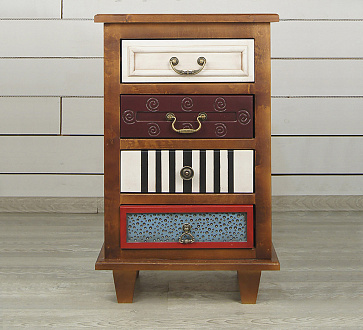 Тумба "Gouache Birch"  арт M10529ETG/1, разноцветная