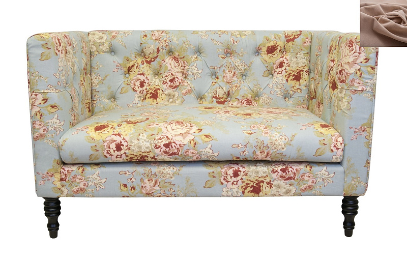 Диван Rose в современном стиле коричневый