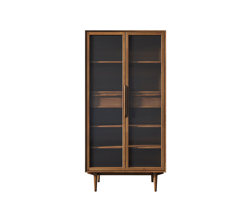 Буфет "Bruni" высокий с витражными стеклами арт BR51