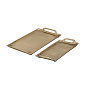 427315 Поднос ISESAKI (комп. 2шт.), L310, B310, H25 алюминий золотой