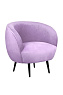 Мягкое кресло Benee Purple на черных ножках