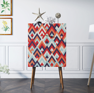 Комод на высоких ножках "Berber" 2 принт арт BB09/Print_02