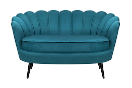 Диван ракушка Pearl Double Marine Velvet на черных ножках в Москве