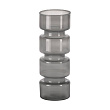421077 Ваза декоративная DELNITE, H260, ?90, стекло, серый №0