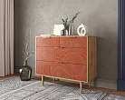 Комод с четыремя ящиками "Line" R22/red №2