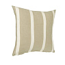 420114 Подушка декоративная BETAMPONA, L450, B450, наволочка: 50% лён, 50% хлопок, бежевый, белый  наполнитель: 100% полиэстер