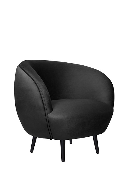 Мягкое кресло для гостиниц Small Benee Black V2