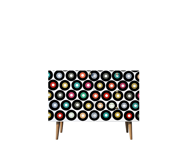 Комод "Berber" три ящика и дверка 37 принт арт BB34/Print_37