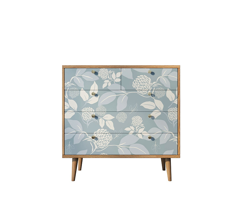 Комод "Berber" пять ящиков 39 принт арт BB36/Print_39