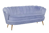 Трехместный диван ракушка для гостиниц Pearl Triple Blue №1