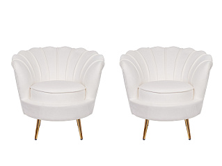 Комплект кресел ракушка Pearl Beige
