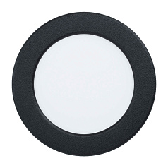 99143 Светодиодный встраиваемый светильник FUEVA 5, 5,5W (LED), ?117, ET26, 650lm, 3000K, сталь, черный/пл