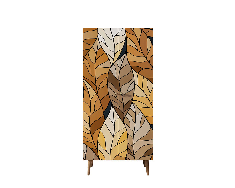 Шкаф малый двухстворчатый "Berber" принт 8 арт BB08/Print_08