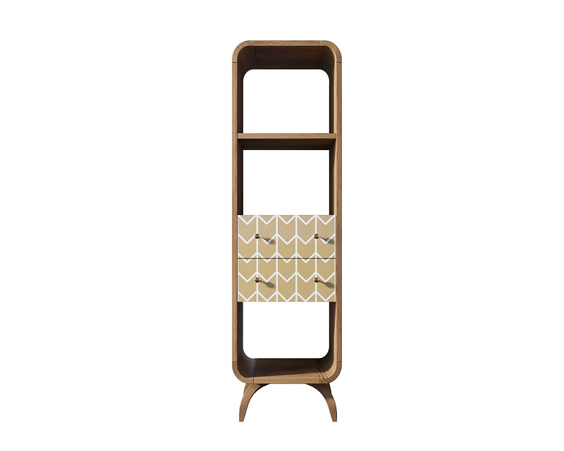 Стеллаж "Ellipse print" узкий с ящиками принт 1 арт EL17/print_01 в Москве Стеллаж "Ellipse print" узкий с ящиками принт 1 арт EL17/print_01