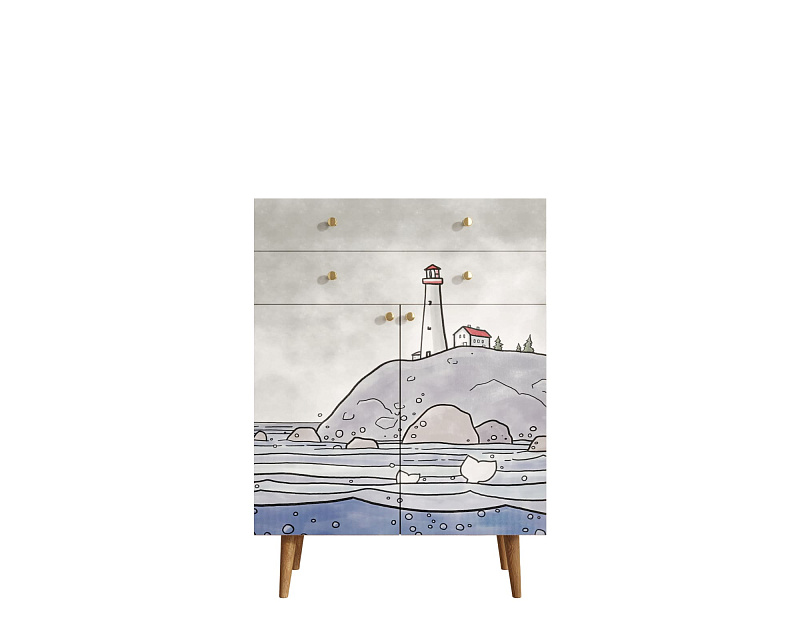 Комод "Berber" большой  арт BB12/Print_51