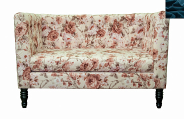 Диван прованс Rose Flower синий