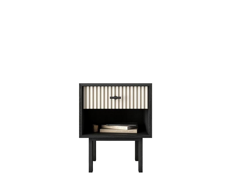 Тумбочка с верхним ящиком "Emerson" арт EM11/milky/L в Москве Тумбочка с верхним ящиком "Emerson" арт EM11/milky/L