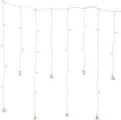 Гирлянда DECY, 40X0,06W(LED), 4,5V, 82х100см, пластик, 3xАА (не в комплекте)