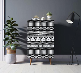 Комод высокий "Berber" принт 19 арт BB10/Print_19