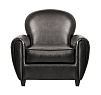 Кожаное кресло черное Flog