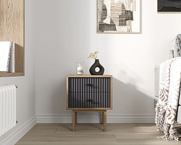 Тумбочка с двумя ящиками "Emerson" арт EM16/7024/L