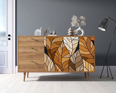 Комод "Berber" с двумя дверками и ящиками 08 принт арт BB05/Print_08