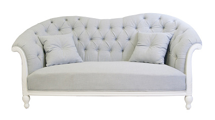 Французский диван для гостиниц Velina цвет серый